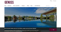 Desktop Screenshot of genuss-magazin.eu